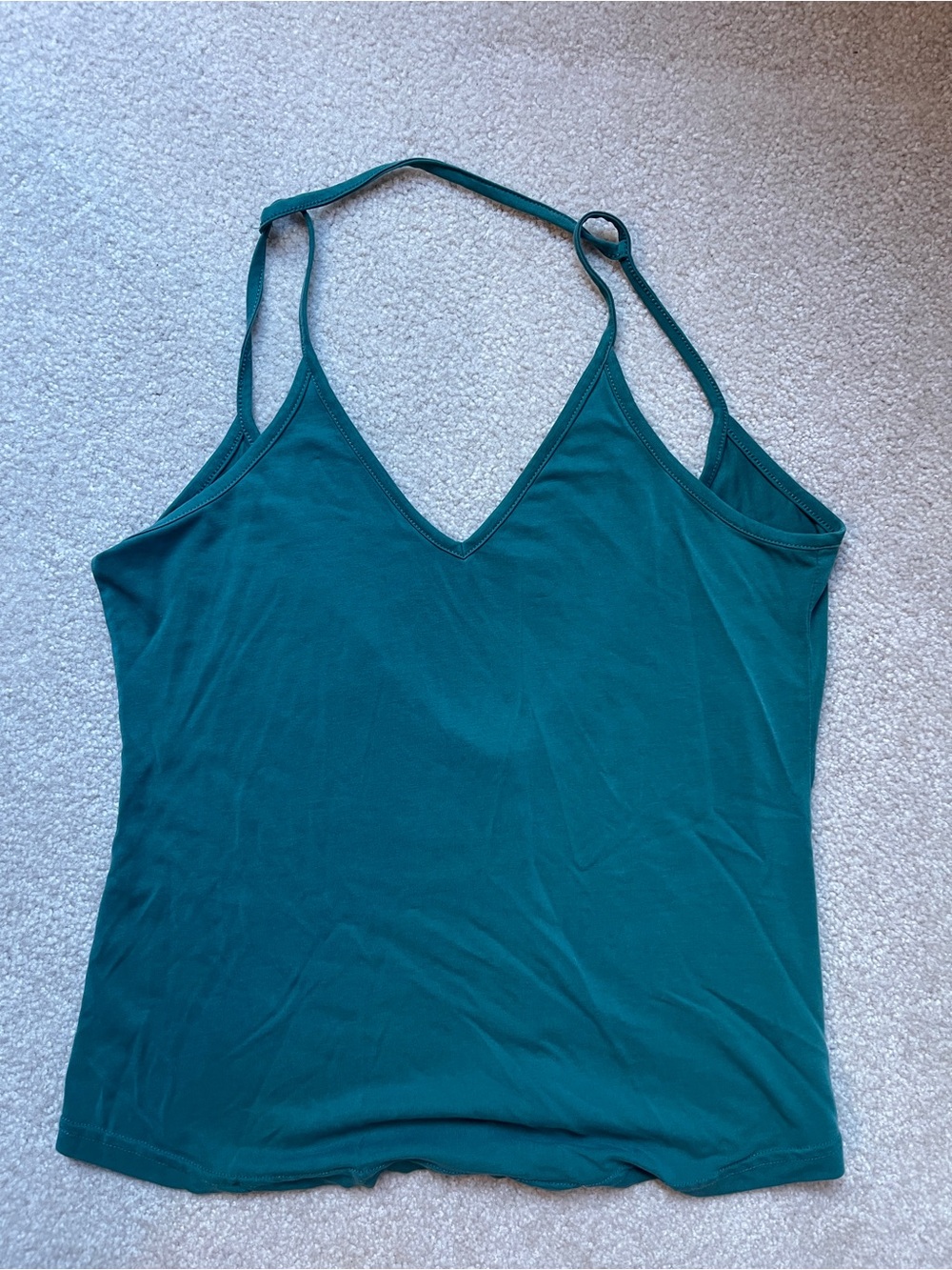 Women's Green V-Neck Cami Top